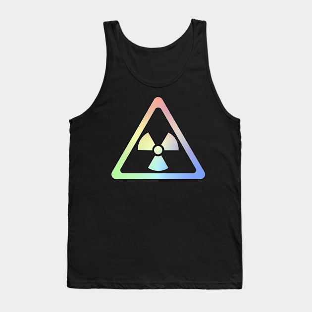 Radioactive Symbol Warning Sign - Triangular Tank Top by ScienceCorner